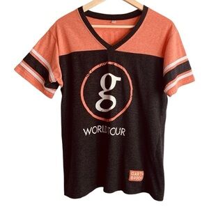 SALE! GARTH BROOKS World Tour Jersey-Style Cotton Blend Vintage Look Tee XL